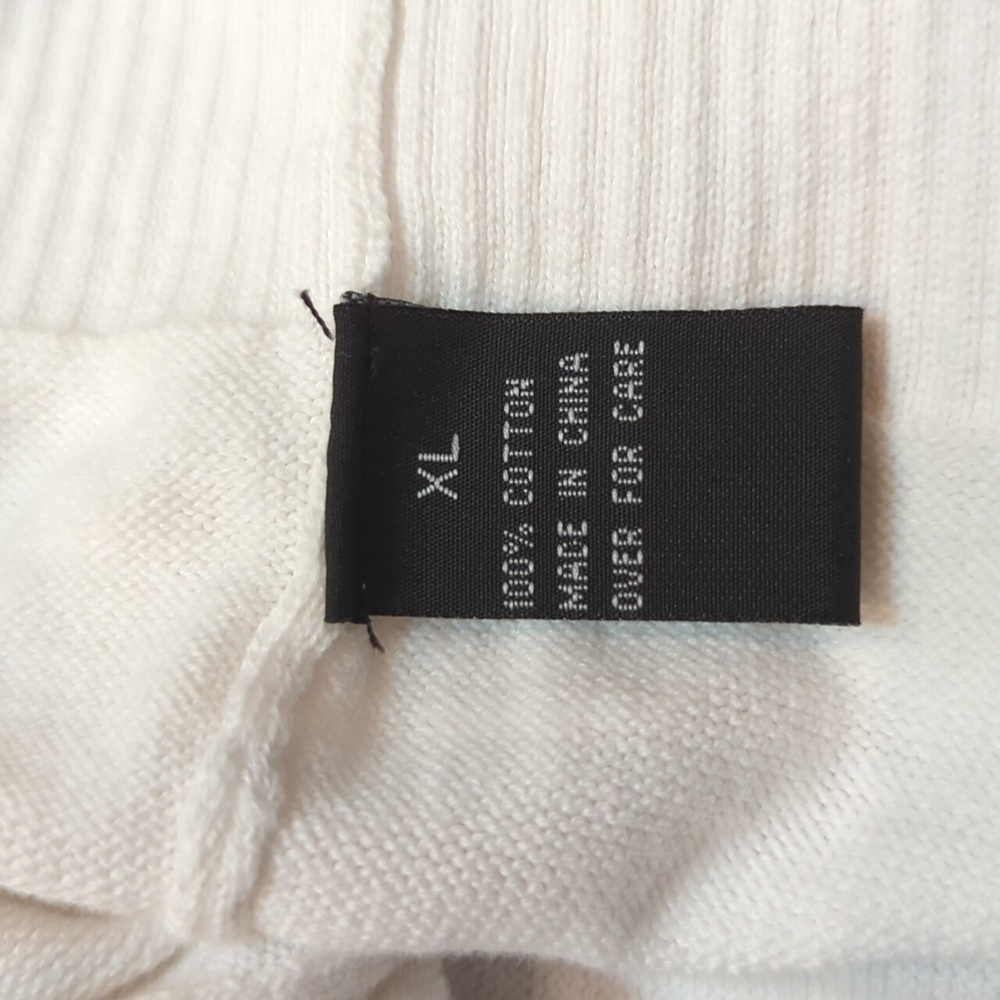 B*Design Women's White 3/4 Sleeve Cardigan Size XL 100% Cotton - Picture 6 of 7